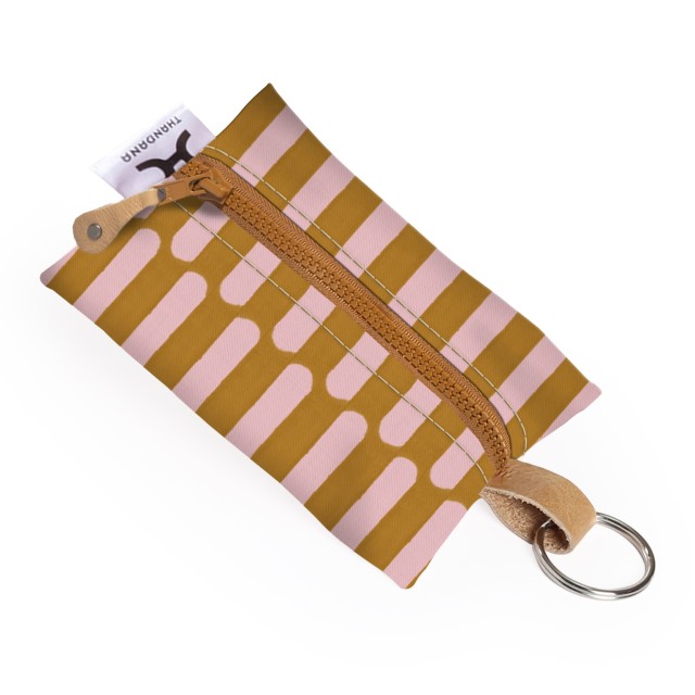 Thandana Laminated Fabric Key Ring Pouch - Indie Sunset