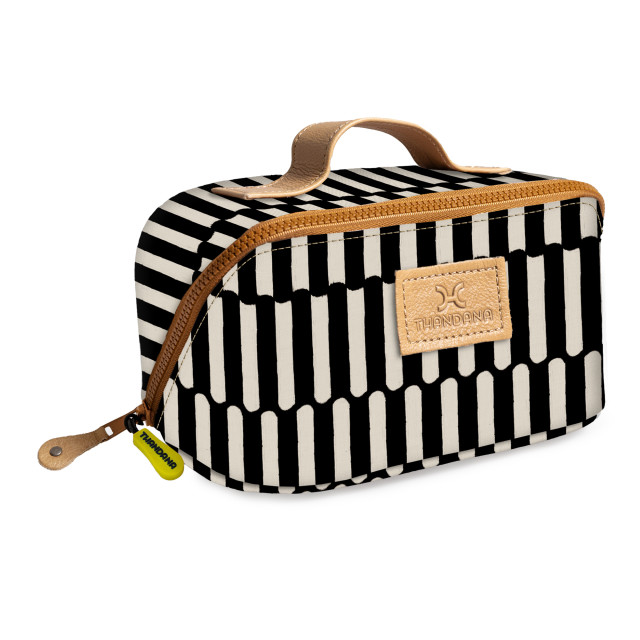 Thandana Laminated Fabric Side Mouth Vanity Bag - Indie Pitch