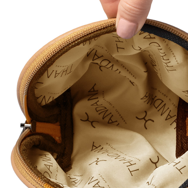 Thandana Leather Make Up Bag - Blush Leather
