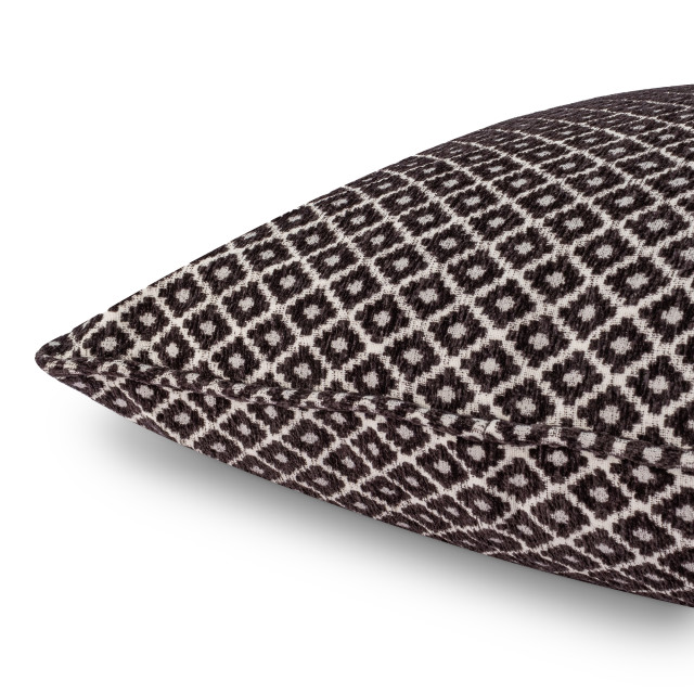 Humble & Mash Geo Chenille Black Scatter Cushion Cover, 60cm x 60cm