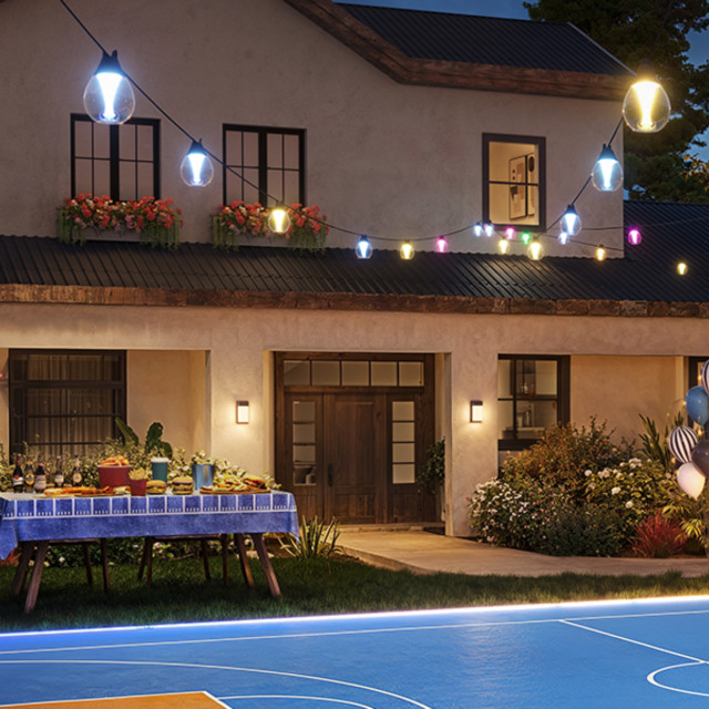 Govee RGBW Outdoor Clear Smart String Lights, 14.6m