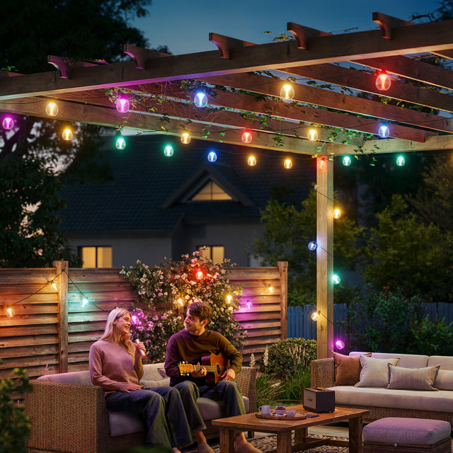 Govee RGBW Outdoor Clear Smart String Lights, 14.6m