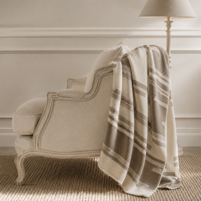 Haven & Hue Linear Knitted Throw, 130cm x 170cm
