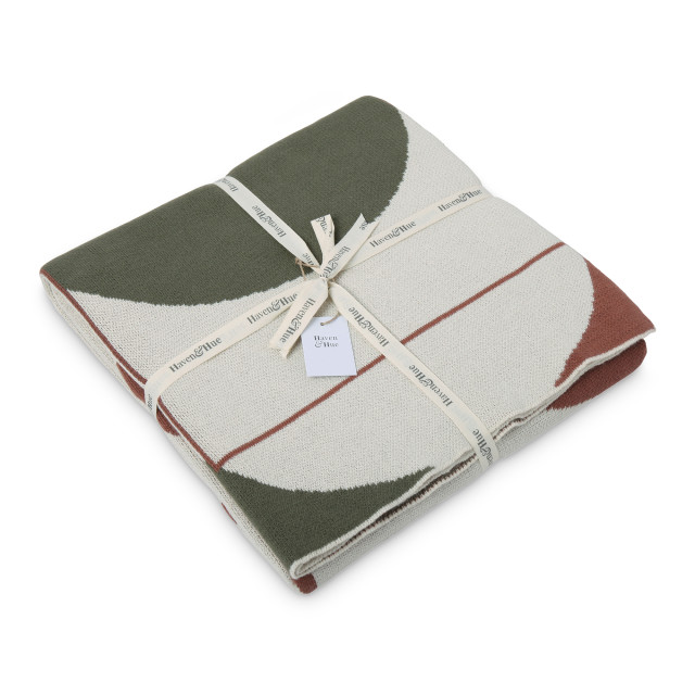 Haven & Hue Abstract Knitted Throw, 130cm x 170cm