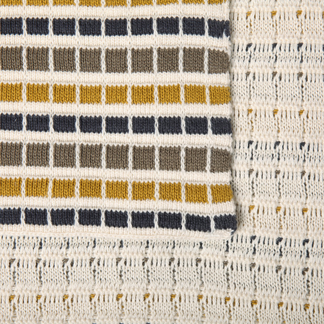 Haven & Hue Multi-Stripe Knitted Throw, 130cm x 170cm