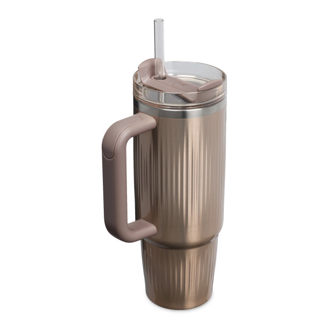 Stanley The Quencher H2.0 Fluted Tumbler, 890ml - Pale Gold Shine