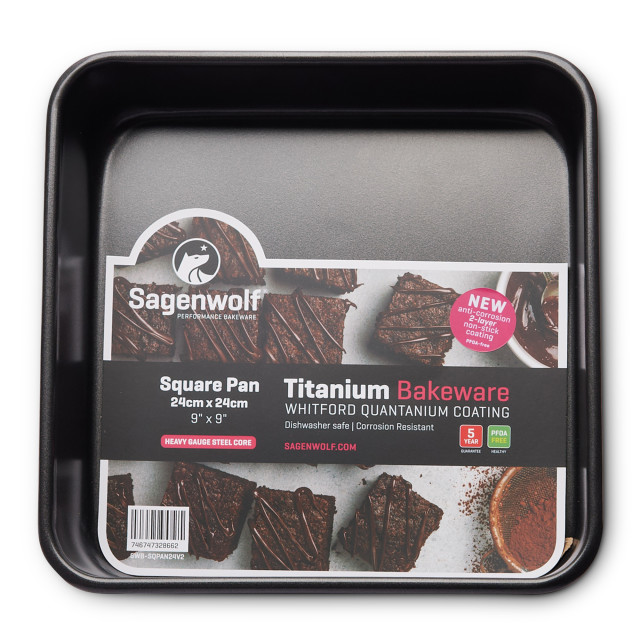 Sagenwolf Titanium Series Non-Stick Square Pan, 24cm