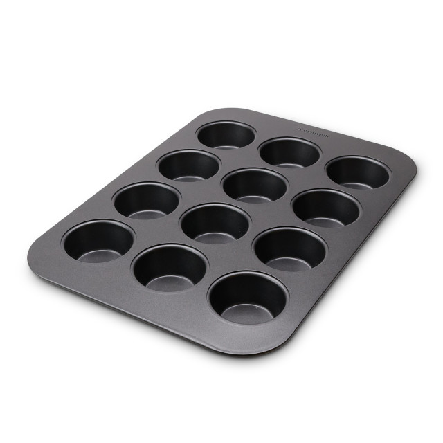 Sagenwolf Titanium Series Non-Stick 12 Cup Muffin Pan side view