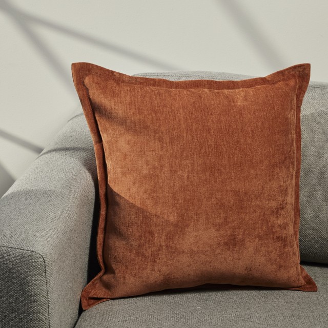 Humble & Mash Moretti Oxford Picante Scatter Cushion With Feather Blend Inner, 50cm x 50cm