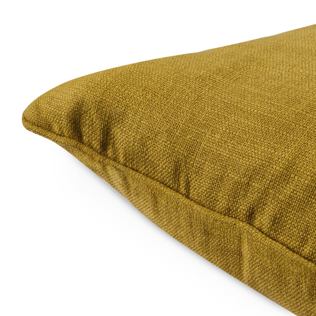 Humble & Mash Moldova Sulphur Scatter Cushion With Feather Blend Inner, 60cm x 60cm