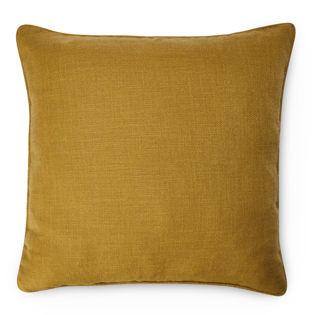 Humble & Mash Moldova Sulphur Scatter Cushion With Feather Blend Inner, 60cm x 60cm
