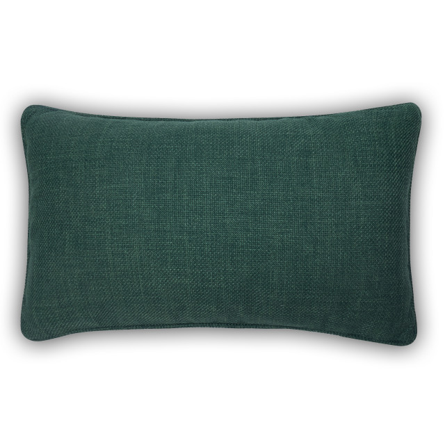 Humble & Mash Grounded Forest Green Scatter Cushion With Feather Blend Inner, 40cm x 70cm