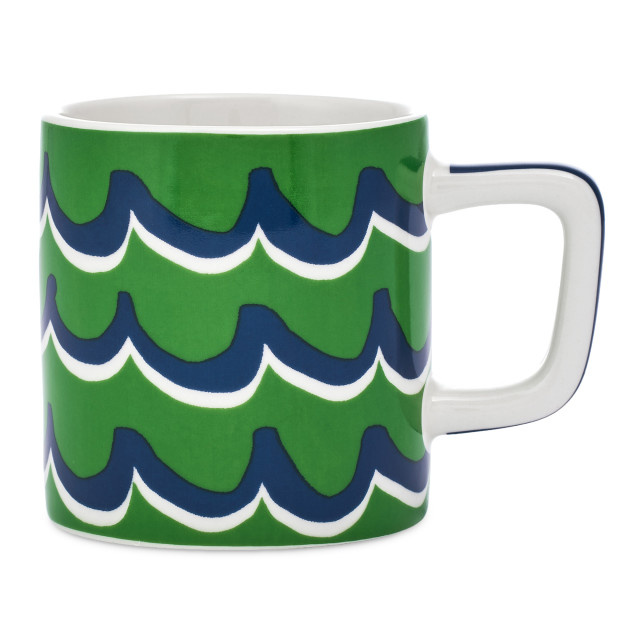 La Cafetiere Cyan Tides Ceramic Espresso Cup, 120ml - Green