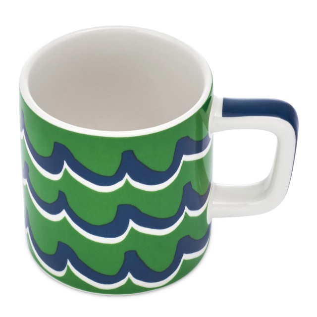 La Cafetiere Cyan Tides Ceramic Espresso Cup, 120ml - Green
