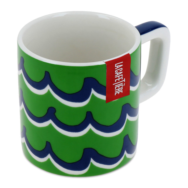 La Cafetiere Cyan Tides Ceramic Espresso Cup, 120ml - Green