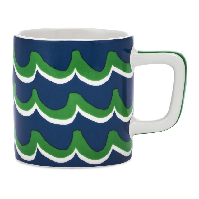 La Cafetiere Cyan Tides Ceramic Espresso Cup, 120ml - Blue