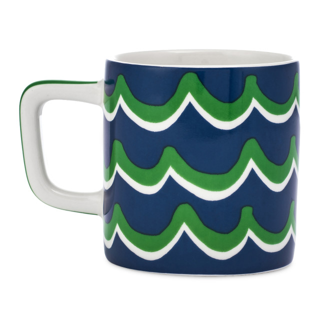 La Cafetiere Cyan Tides Ceramic Espresso Cup, 120ml - Blue