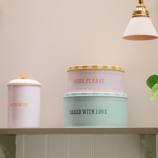 Yvonne Ellen Slogan Cake Tins, Set of 2