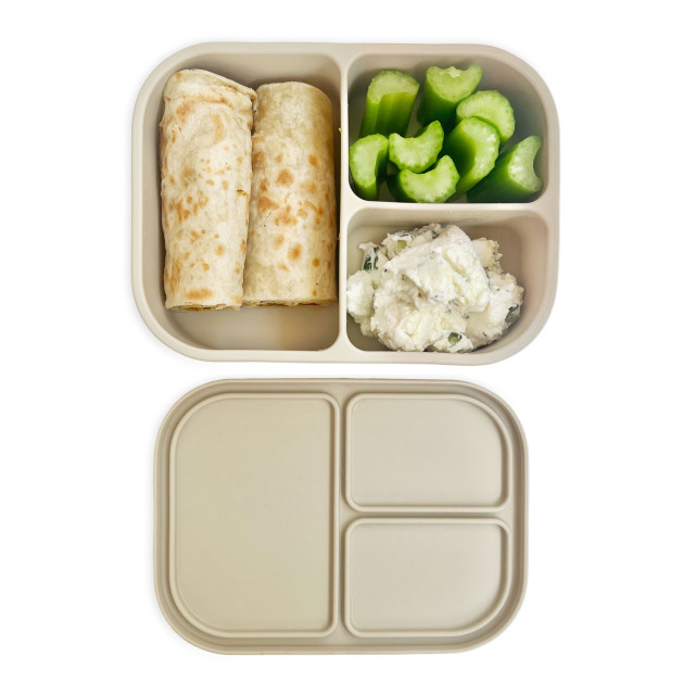 MicroGarden 3-Portion Silicone Bento Lunchbox - Mushroom