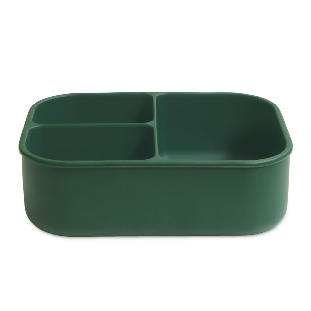 MicroGarden 3-Portion Silicone Bento Lunchbox - Moss