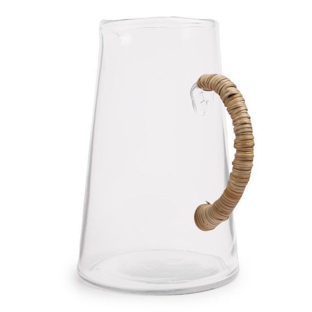 Humble & Mash Rattan & Glass Jug, 2.2L