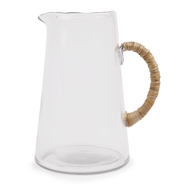 Humble & Mash Rattan & Glass Jug, 2.2L