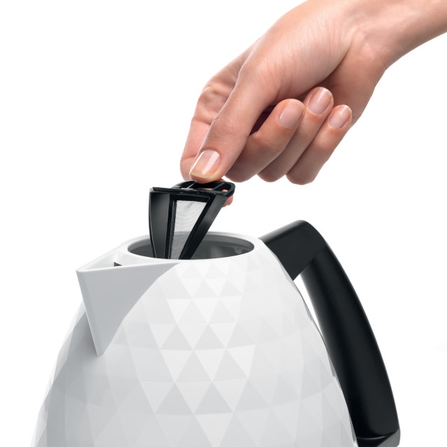 DeLonghi Brillante Cordless Electric Kettle, 1.7L - White 