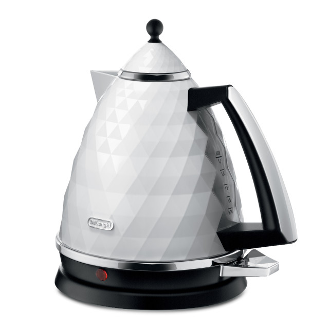 DeLonghi Brillante Cordless Electric Kettle, 1.7L - White 