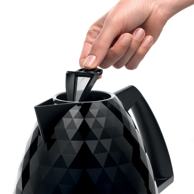 DeLonghi Brillante Cordless Electric Kettle, 1.7L - Black