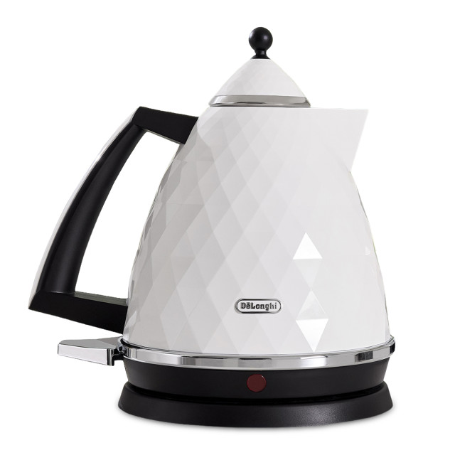 DeLonghi Brillante Cordless Electric Kettle, 1.7L - White 