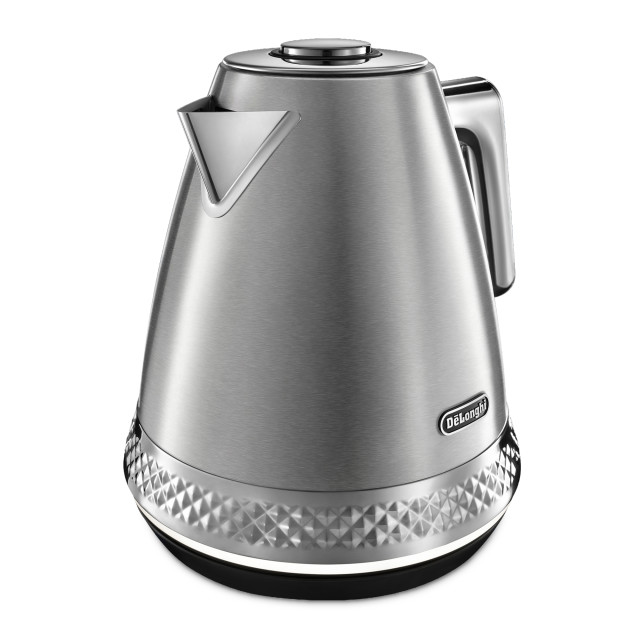 DeLonghi Diadema Cordless Electric Kettle, 1.7L - Metallic