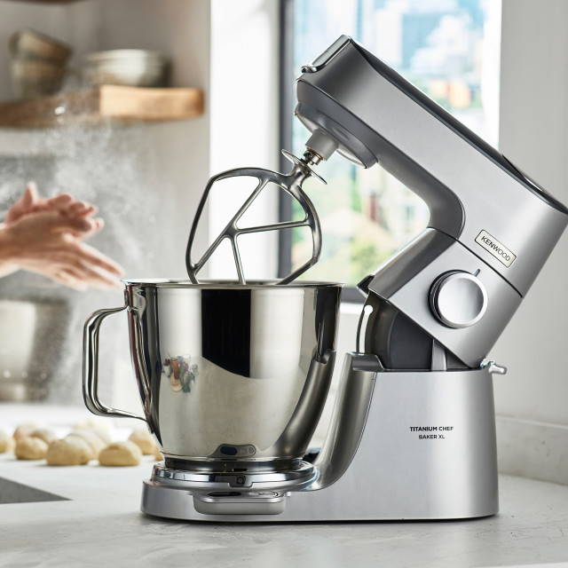 Kenwood Titanium Chef Baker Stand Mixer Super Pack, KVL85.594SI