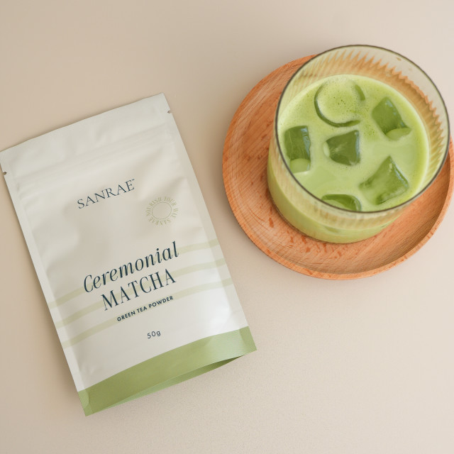 SANRAE Ceremonial Matcha Green Tea Powder, 50g