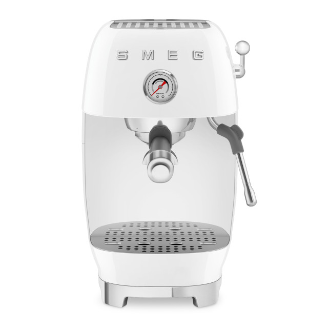 Smeg Manual Espresso Coffee Machine with Cold Brew - White