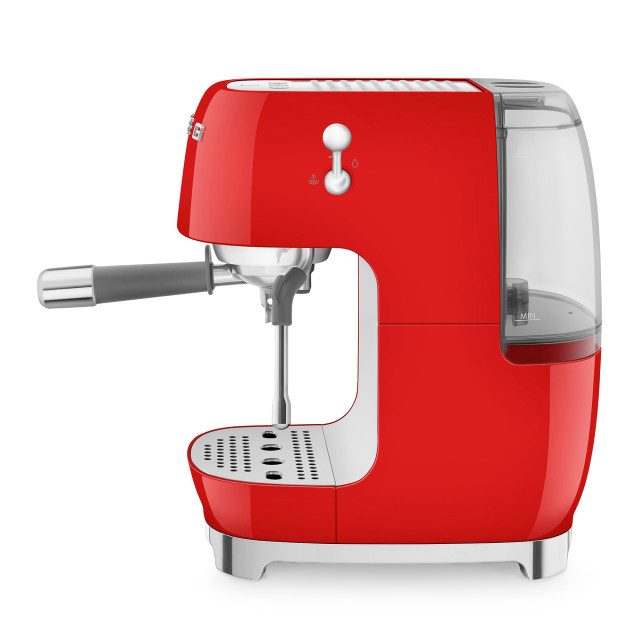 Smeg Manual Espresso Coffee Machine with Cold Brew - Red