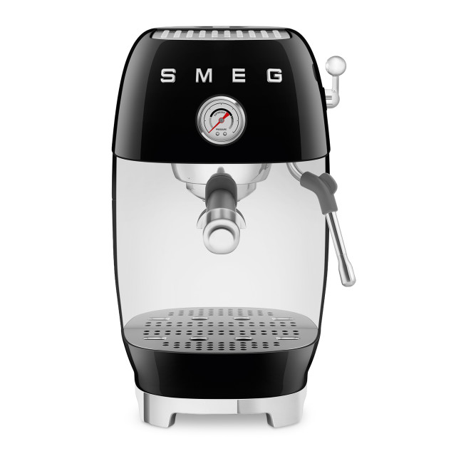 Smeg Manual Espresso Coffee Machine with Cold Brew - Black