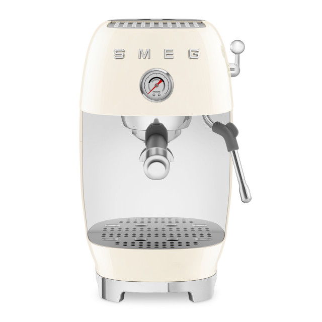 Smeg Manual Espresso Coffee Machine with Cold Brew - Cream