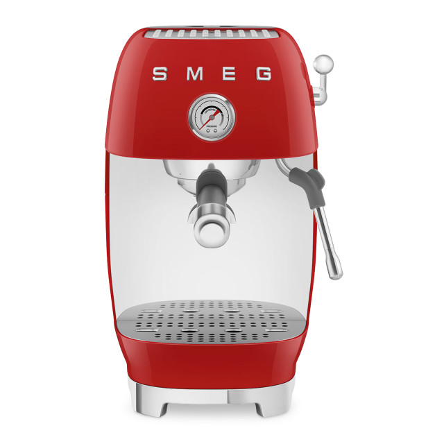 Smeg Manual Espresso Coffee Machine with Cold Brew - Red