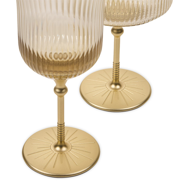 Fieldbar Sun Wine Glasses, Set of 4 - Safari White 