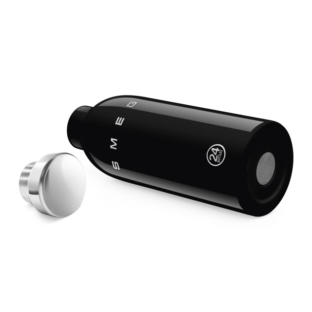 Smeg Insulated Water Bottle, 500ml - Glossy Black