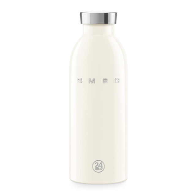 Smeg Insulated Water Bottle, 500ml - Vintage Cream