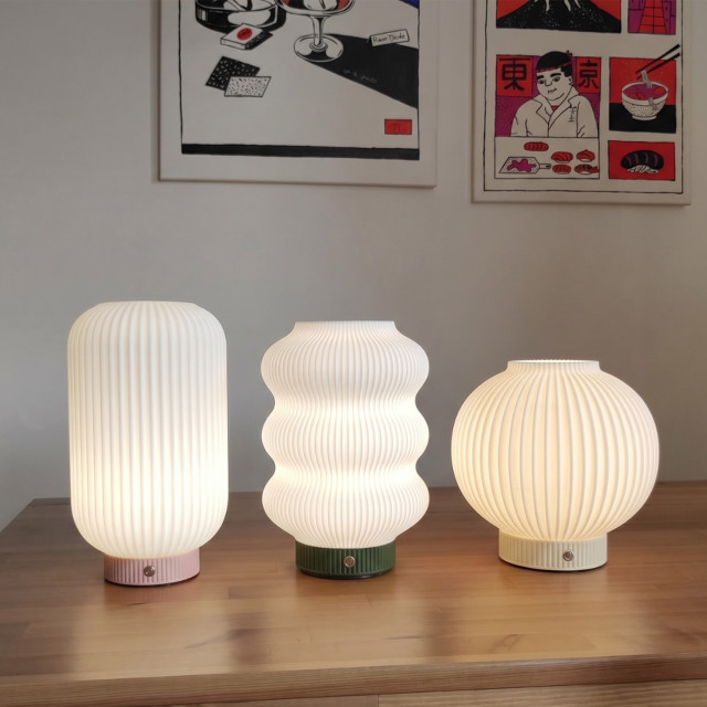 Arc & Hue Mila Three Layer Rechargeable Lamp - Green