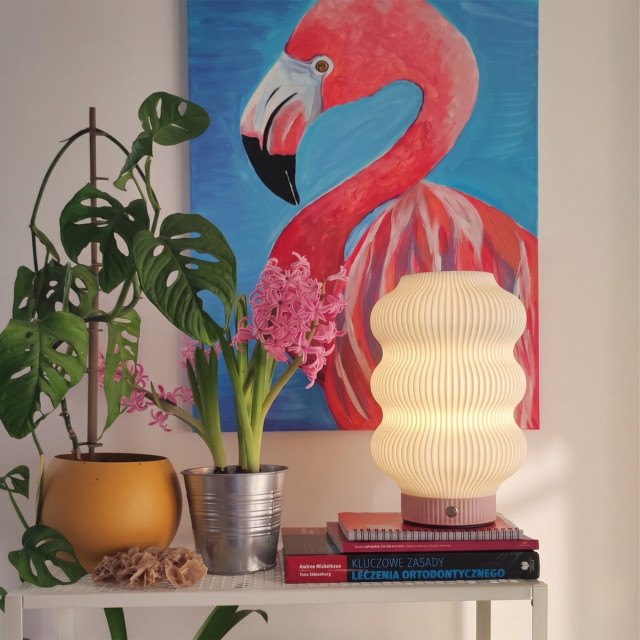 Arc & Hue Mila Three Layer Rechargeable Lamp - Pink