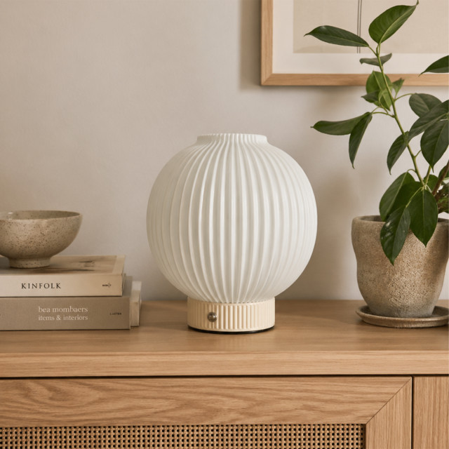 Arc & Hue Luca Round Rechargeable Lamp - Yellow