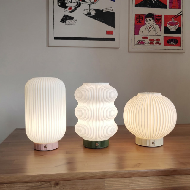 Arc & Hue Luca Round Rechargeable Lamp - Yellow
