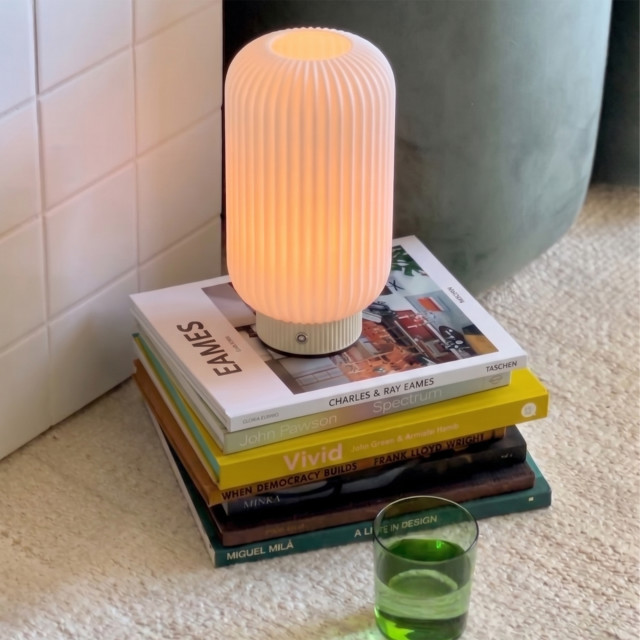 Arc & Hue Rowan Square Rechargeable Lamp - Yellow