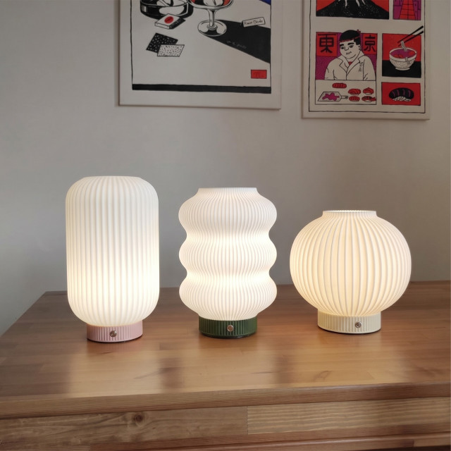Arc & Hue Rowan Square Rechargeable Lamp - Pink