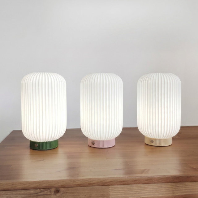 Arc & Hue Rowan Square Rechargeable Lamp - Yellow