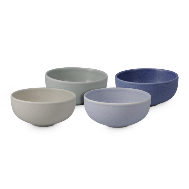 Excellent Houseware Assorted Stoneware Bowls, Set of 4 - Tide