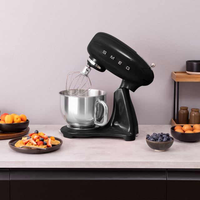 Smeg Retro 50's Style Stand Mixer, 4.8L - Black